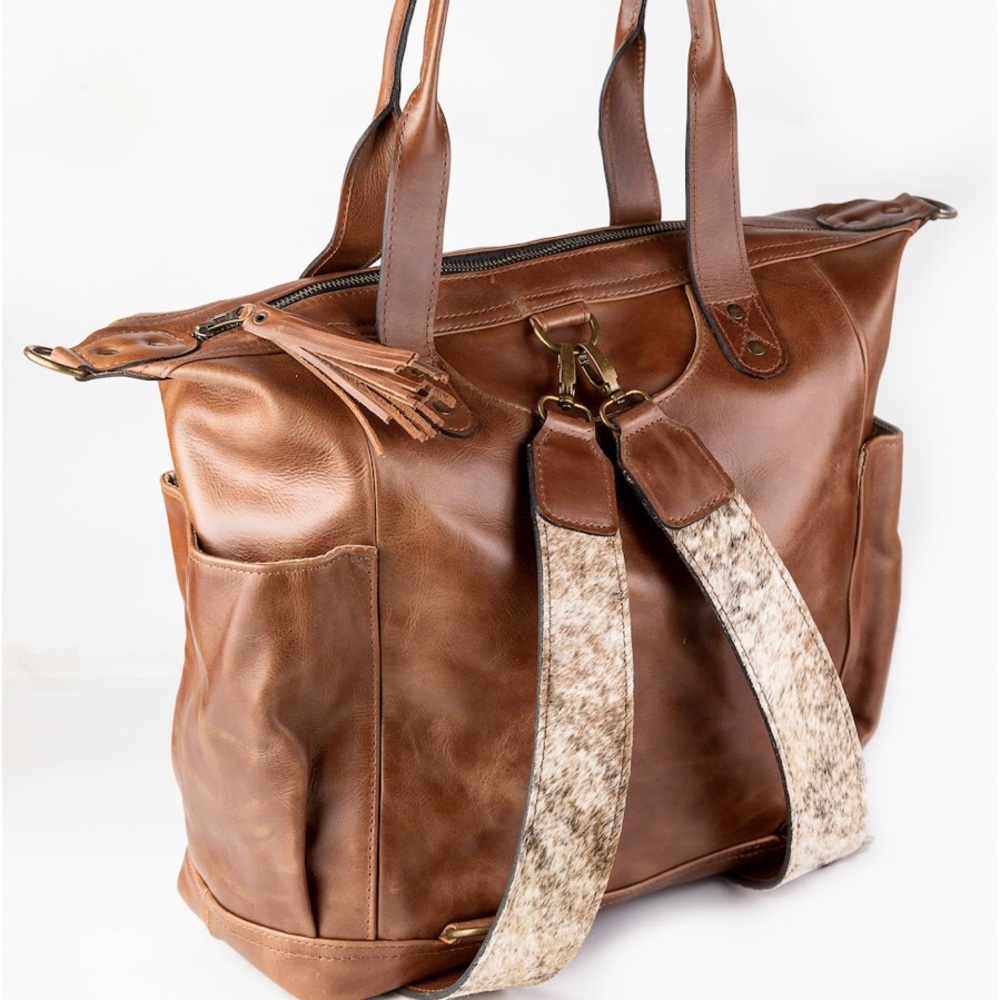 Handmade leather backpack/day bag